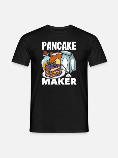 Funny Pancake Lover Gift - Men's T-Shirt - black