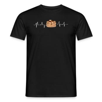 Lustiges Pfannkuchenliebhaber Geschenk - Männer T-Shirt - Schwarz - Vorne - AI Model Male 178 light (178cm)