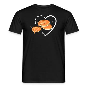 Funny Pancake Lover Gift - Men's T-Shirt - black - Front - AI Model Male 178 light (178cm)