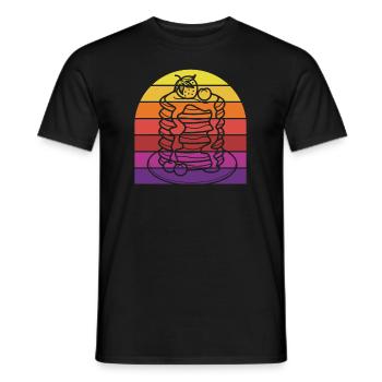 Lustiges Pfannkuchenliebhaber Geschenk - Männer T-Shirt - Schwarz - Vorne - AI Model Male 178 light (178cm)