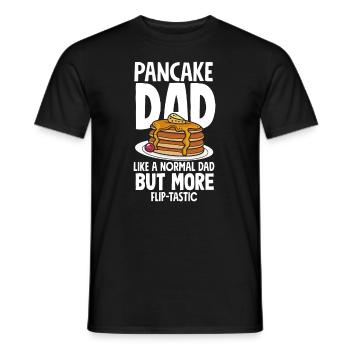Funny Pancake Lover Gift - Men's T-Shirt - black - Front - AI Model Male 178 light (178cm)