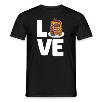 Lustiges Pfannkuchenliebhaber Geschenk - Männer T-Shirt - Schwarz - Vorne - AI Model Male 178 light (178cm)