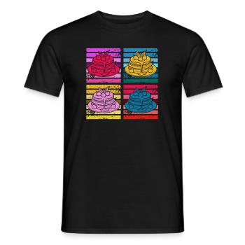 Lustiges Pfannkuchenliebhaber Geschenk - Männer T-Shirt - Schwarz - Vorne - AI Model Male 178 light (178cm)