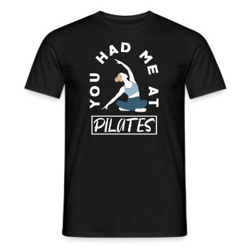 Vous m’avez déjà eu en Pilates - T-shirt homme - noir - Devant - AI Model Male 178 light (178cm)