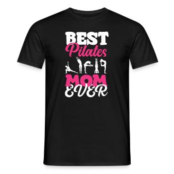 Meilleure maman Pilates de tous les temps - T-shirt homme - noir - Devant - AI Model Male 178 light (178cm)