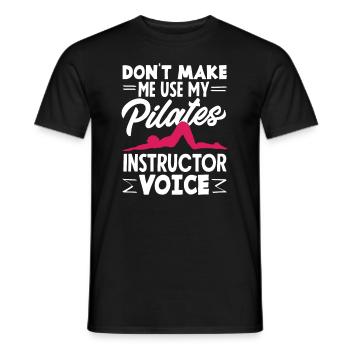 Ne me laissez pas exprimer mon professeur de Pilates - T-shirt homme - noir - Devant - AI Model Male 178 light (178cm)