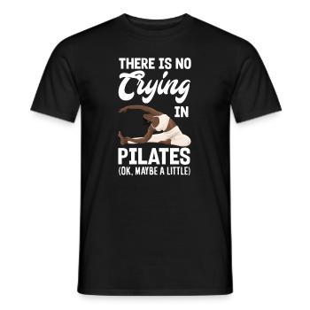 Pas de pleurs pendant le Pilates - T-shirt homme - noir - Devant - AI Model Male 178 light (178cm)