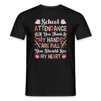 Secrétaire des présences - T-shirt homme - noir - Devant - AI Model Male 178 light (178cm)