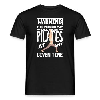 Attention Pilates Anytime Thème - T-shirt homme - noir - Devant - AI Model Male 178 light (178cm)