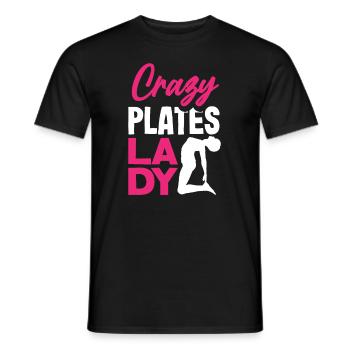 Crazy Pilates Lady Fitness Pilates Passion - T-shirt homme - noir - Devant - AI Model Male 178 light (178cm)