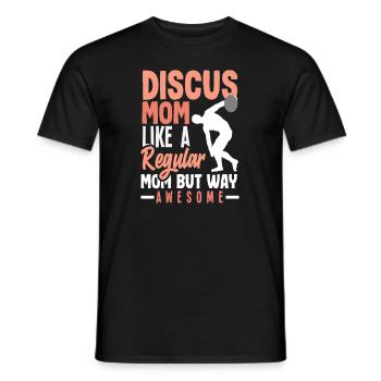 Diskus Diskuswurf Leichtathlet Sportler Geschenk - Männer T-Shirt - Schwarz - Vorne - AI Model Male 178 light (178cm)