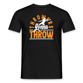 Diskus Diskuswurf Leichtathlet Sportler Geschenk - Männer T-Shirt - Schwarz - Vorne - AI Model Male 178 light (178cm)