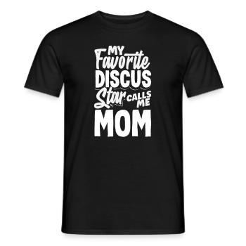 Lancer du disque Athlète Cadeau d’athlète - T-shirt homme - noir - Devant - AI Model Male 178 light (178cm)