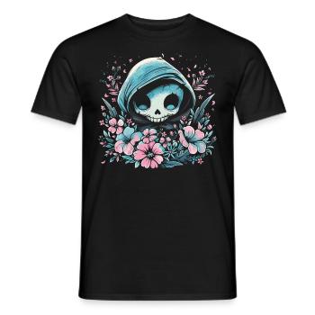 Kawaii Reaper Pastel Goth Cute Anime - Männer T-Shirt - Schwarz - Vorne - AI Model Male 178 light (178cm)