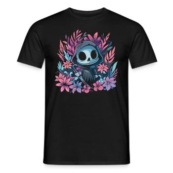 Kawaii Reaper Pastel Goth Cute Anime - Männer T-Shirt - Schwarz - Vorne - AI Model Male 178 light (178cm)