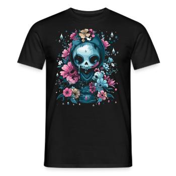 Kawaii Reaper Pastel Goth Cute Anime - Männer T-Shirt - Schwarz - Vorne - AI Model Male 178 light (178cm)