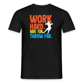 Diskus Diskuswurf Leichtathlet Sportler Geschenk - Männer T-Shirt - Schwarz - Vorne - AI Model Male 178 light (178cm)