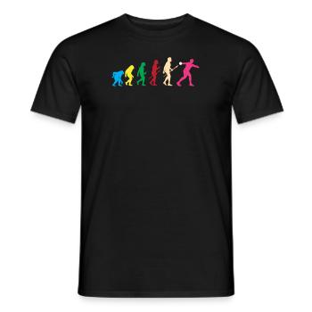 Diskus Diskuswurf Leichtathlet Sportler Geschenk - Männer T-Shirt - Schwarz - Vorne - AI Model Male 178 light (178cm)