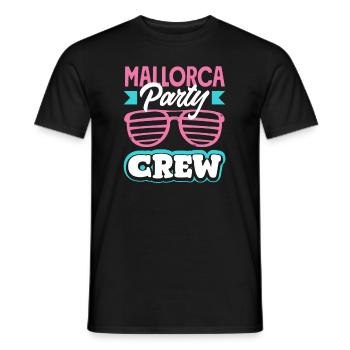 Mallorca Party Crew Mallorca Holidays - Men's T-Shirt - black - Front - AI Model Male 178 light (178cm)
