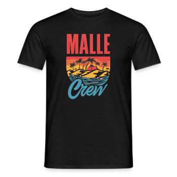 Mallorca Party Crew Mallorca Holidays - Men's T-Shirt - black - Front - AI Model Male 178 light (178cm)
