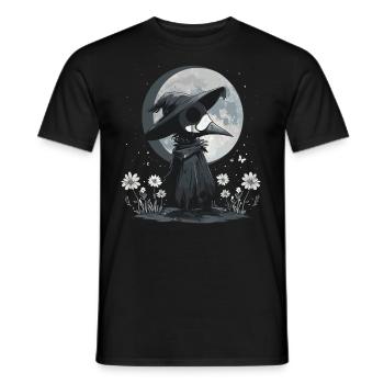 Plague Doctor Kawaii Pastel Gothic - Männer T-Shirt - Schwarz - Vorne - AI Model Male 178 light (178cm)