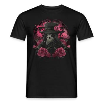 Plague Doctor Kawaii Pastel Gothic - Männer T-Shirt - Schwarz - Vorne - AI Model Male 178 light (178cm)