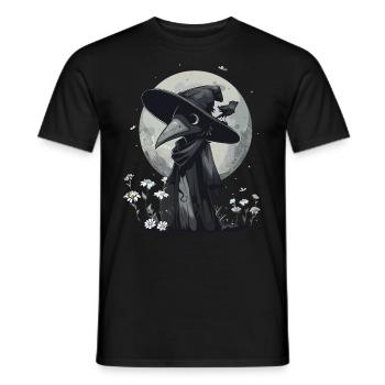 Plague Doctor Kawaii Pastel Gothic - Männer T-Shirt - Schwarz - Vorne - AI Model Male 178 light (178cm)