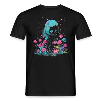 Kawaii Reaper Pastel Goth Cute Anime - Männer T-Shirt - Schwarz - Vorne - AI Model Male 178 light (178cm)