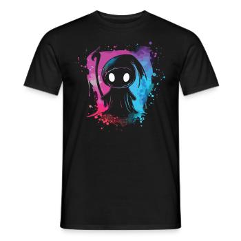 Kawaii Reaper Pastel Goth Cute Anime - Männer T-Shirt - Schwarz - Vorne - AI Model Male 178 light (178cm)