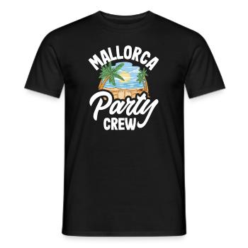 Mallorca Party Crew Mallorca Holidays - Men's T-Shirt - black - Front - AI Model Male 178 light (178cm)