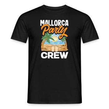 Mallorca Party Crew Mallorca Holidays - Men's T-Shirt - black - Front - AI Model Male 178 light (178cm)