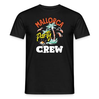 Mallorca Party Crew Mallorca Urlaub - Männer T-Shirt - Schwarz - Vorne - AI Model Male 178 light (178cm)