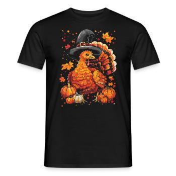 Dankbares Gobble Wobble Thanksgiving - Männer T-Shirt - Schwarz - Vorne - AI Model Male 178 light (178cm)