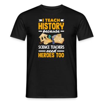 Funny Teacher Teacher Gift - Men's T-Shirt - black - Front - AI Model Male 178 light (178cm)