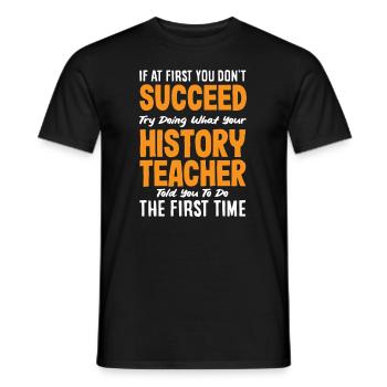 Lustiges Lehrer Lehrerinnen Geschenk - Männer T-Shirt - Schwarz - Vorne - AI Model Male 178 light (178cm)