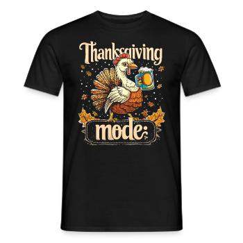 Dankbares Gobble Wobble Thanksgiving - Männer T-Shirt - Schwarz - Vorne - AI Model Male 178 light (178cm)