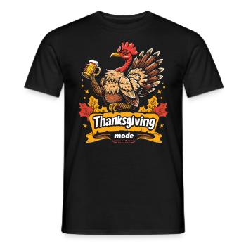 Dankbares Gobble Wobble Thanksgiving - Männer T-Shirt - Schwarz - Vorne - AI Model Male 178 light (178cm)