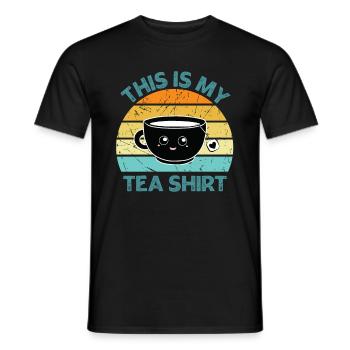 Das ist mein Tee-Shirt - Männer T-Shirt - Schwarz - Vorne - AI Model Male 178 light (178cm)