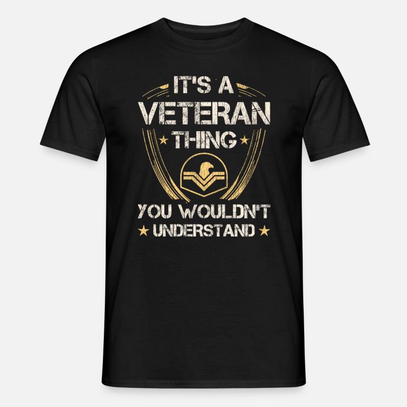 Veteran Medicated Dysfunctional - Männer T-Shirt - Schwarz