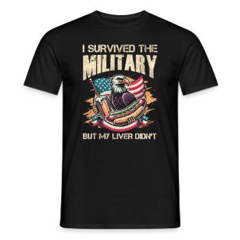 Veteran Medicated Dysfunctional - Männer T-Shirt - Schwarz - Vorne - AI Model Male 178 light (178cm)