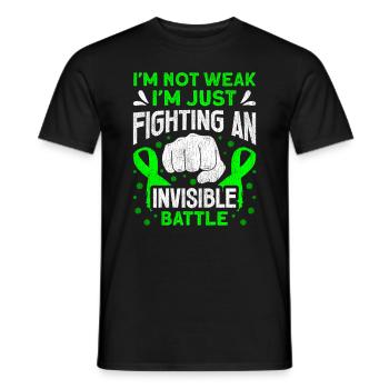 Wear Green Lyme Disease Awareness - Men's T-Shirt - black - Front - AI Model Male 178 light (178cm)