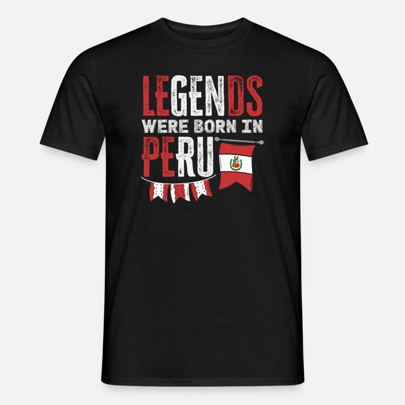 Peru Peruaner Geschenk - Männer T-Shirt - Schwarz