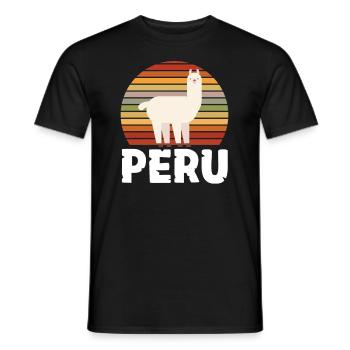 Peru Peruaner Geschenk - Männer T-Shirt - Schwarz - Vorne - AI Model Male 178 light (178cm)
