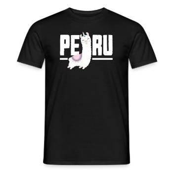 Peru Peruaner Geschenk - Männer T-Shirt - Schwarz - Vorne - AI Model Male 178 light (178cm)