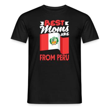 Peru Peruaner Geschenk - Männer T-Shirt - Schwarz - Vorne - AI Model Male 178 light (178cm)