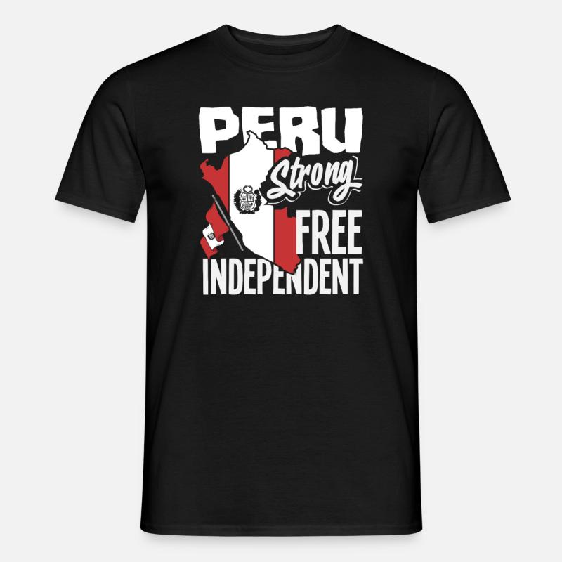 Peru Peruaner Geschenk - Männer T-Shirt - Schwarz