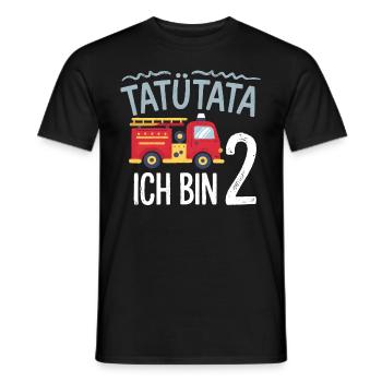 2e anniversaire des pompiers de Tatütata - T-shirt homme - noir - Devant - AI Model Male 178 light (178cm)