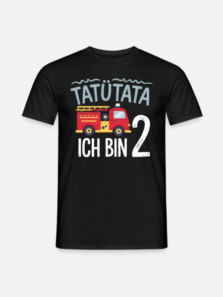 Tatütata Fire Brigade 2nd Birthday - Men's T-Shirt - black
