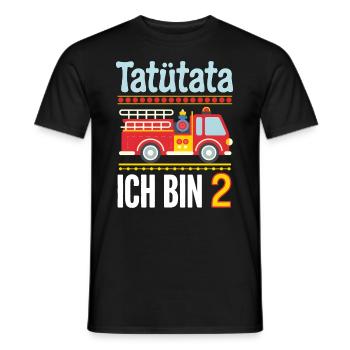 2e anniversaire des pompiers de Tatütata - T-shirt homme - noir - Devant - AI Model Male 178 light (178cm)