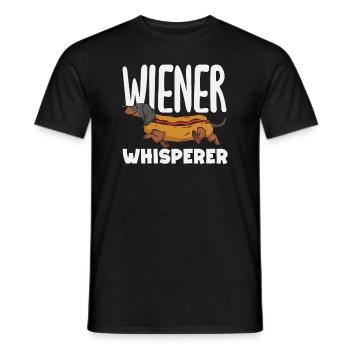 Hot Dog Lover: Viennese Whisperer - Men's T-Shirt - black - Front - AI Model Male 178 light (178cm)